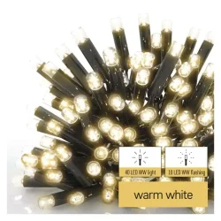 Profi LED článková reťaz blikajúca - Icicles, 3 m, vonkajšia, teplá biela, časovač D2CW03 - 1550020005