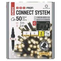 Profi LED článková reťaz blikajúca - Icicles, 3 m, vonkajšia, teplá biela, časovač D2CW03 - 1550020005