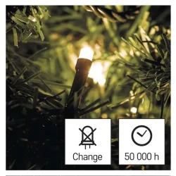 LED vianočná reťaz, 5,6 m, 3x AA, vnútorná a vonkajšia, teplá biela, časovač D4FW02 - 1550040007 LED vianočná reťaz, 5,6 m, 3x AA, vnútorná a vonkajšia, teplá biela, časovač D4FW02 - 1550040007