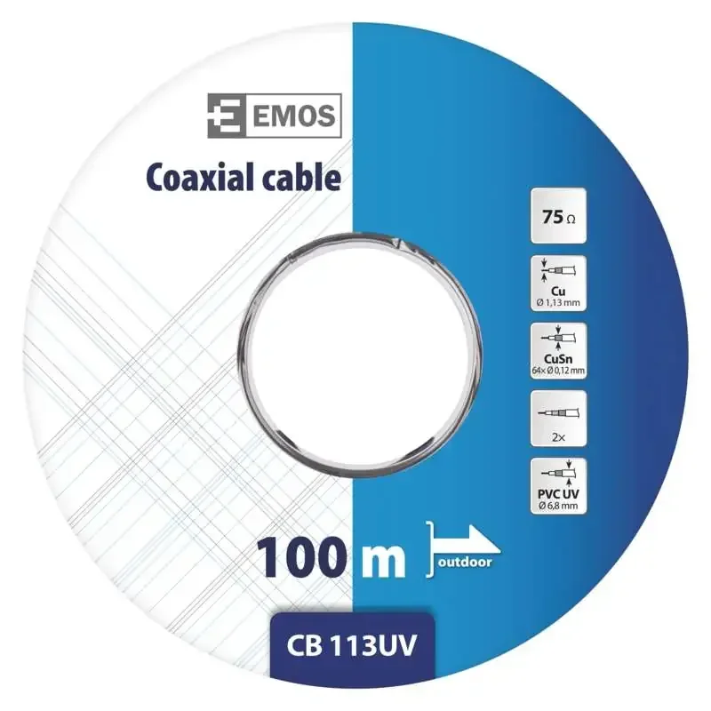 2305113500 - Koaxiálny kábel CB113UV, 100m