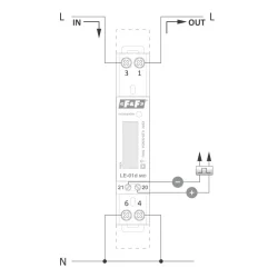 1619007 Elektromer jednofázový LE-01d MID