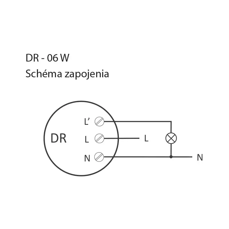 1622010 - Senzor pohybu DR-06W