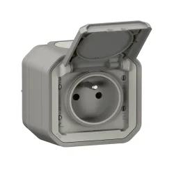 069731L PLXN ZÁS.2P+T DET.OCHR. SIVÁ POVRCH KOMP Legrand 069731L