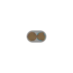 H03VVH2-F 2X0,75 300/300V biela (CYLY)