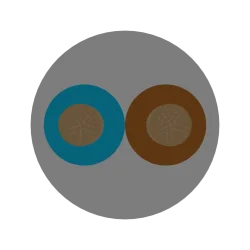 H05VV-F 2X0,75 300/500V CPR E (OWY)