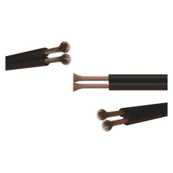 SMYP (CYH) H03VH-H 2x0,75 mm² čierno-červený