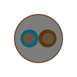 1-CHKE-R-O 2x1,5 mm2 B2ca