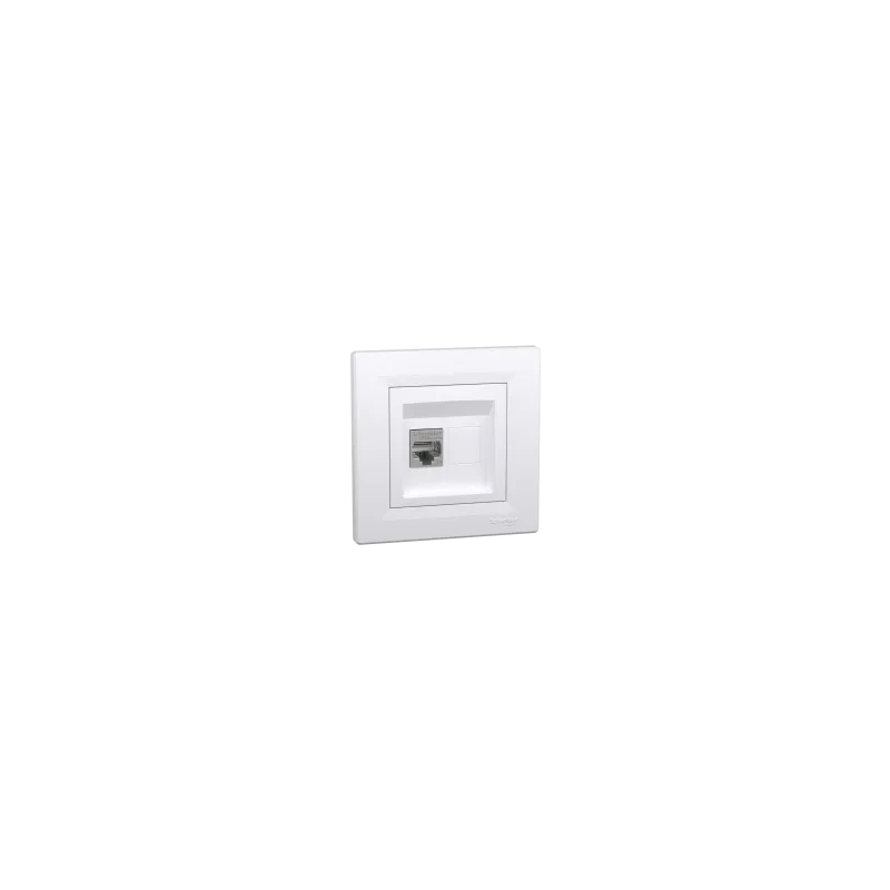 Zásuvka dátová 1xRJ45, Asfora, 5e STP, Biela EPH5000121 - EPH5000121