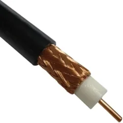 COAX RG11 DBII – zemný koaxiálny kábel PE, čierny