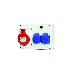 Zásuvková rozvodnica 1x32A,2x230V