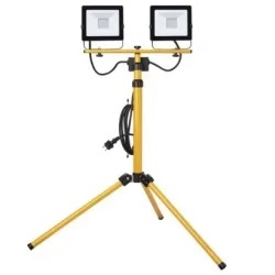 LED reflektor HOBBY SLIM 2x 20,5W + statív, čierna/žltá, neutrálna biela - 1531222120