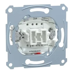 Merten - mechanizmus tlačidlový ovládač (1/0) - 10A 250VAC - pruž. svorky MTN3150-0000 - MTN3150-0000