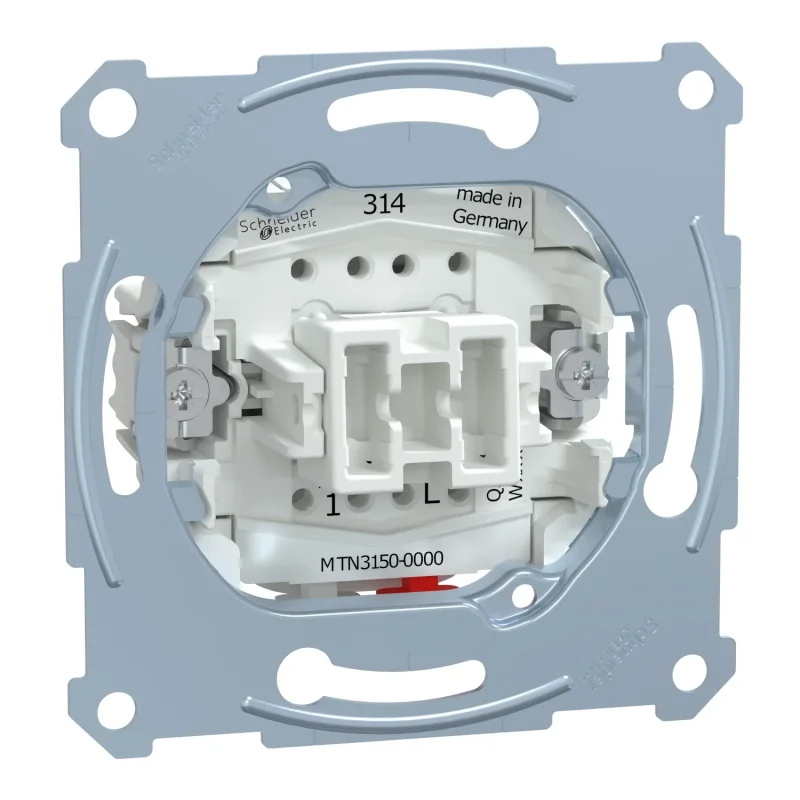 Merten - mechanizmus tlačidlový ovládač (1/0) - 10A 250VAC - pruž. svorky MTN3150-0000 - MTN3150-0000