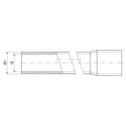 1563_KA - Tuhá hrdlovaná elektroinštalačná rúrka PVC pr. 63 mm, 22411, mechanická odolnosť 320N/5cm, svetlosivá, dĺžka 3 m.