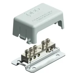 5015502 - Lišta potenciálov. vyrovnania pre malé zariadenia 72x45mm Mosadz sivá