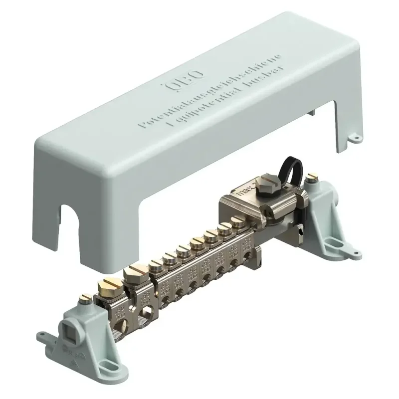 5015650 - Lišta potenciálov. vyrovnania 217mm Mosadz sivá