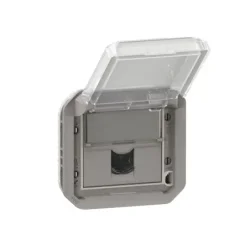 069559L - PLXN ZÁS. RJ45 CAT 6A STP SIVÁ PRÍSTROJ