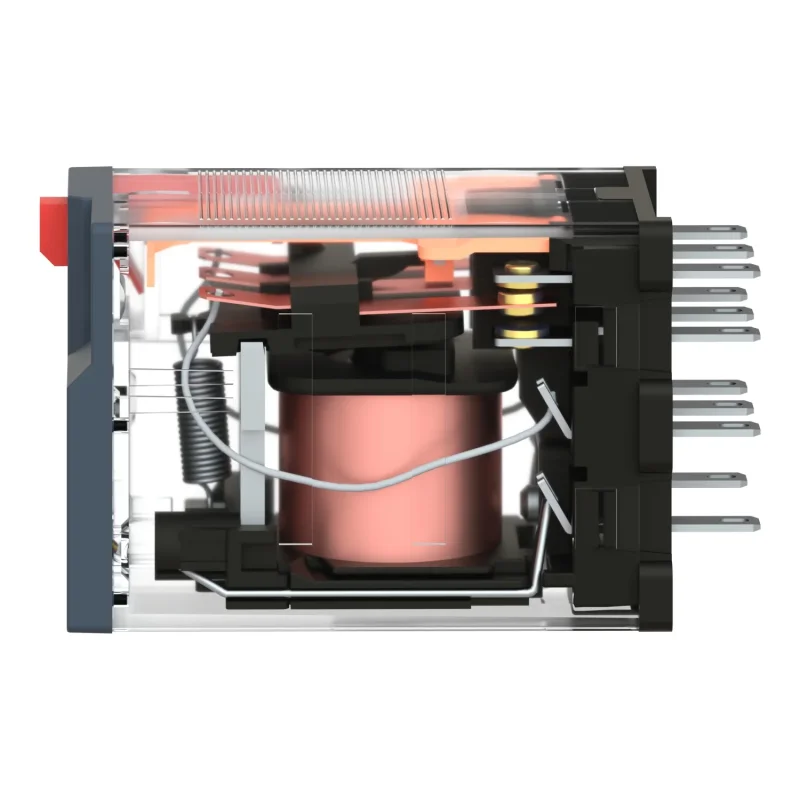 RXM3AB2B7 - miniatúrne zásuv. relé – Zelio RXM – 3 C/O – 24 V AC – 10 A – s LED kontrolkou