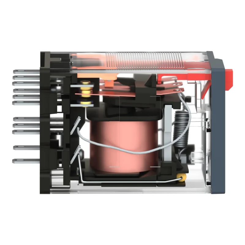 RXM3AB2B7 - miniatúrne zásuv. relé – Zelio RXM – 3 C/O – 24 V AC – 10 A – s LED kontrolkou