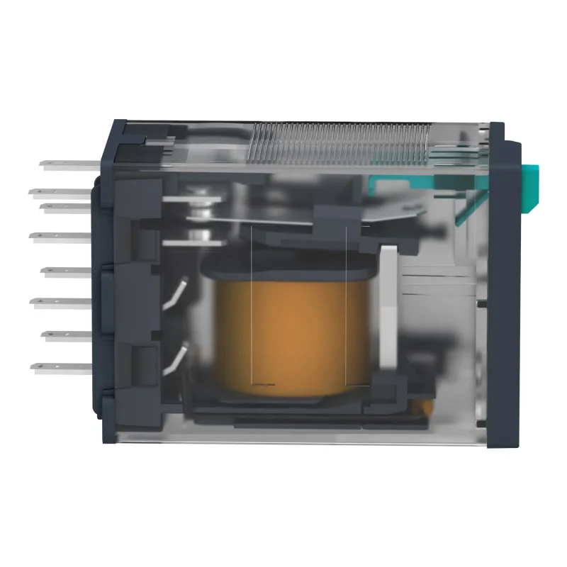 RXM3AB2BD - miniatúrne zásuv. relé – Zelio RXM – 3 C/O – 24 V DC – 10 A – s LED kontrolkou