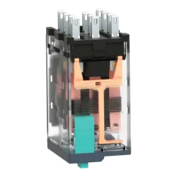 RXM3AB2BD - miniatúrne zásuv. relé – Zelio RXM – 3 C/O – 24 V DC – 10 A – s LED kontrolkou