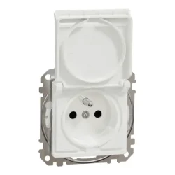 SDD211013 - Zásuvka, Sedna D/E, 230V, 16A, IP44, skrutková, Biela