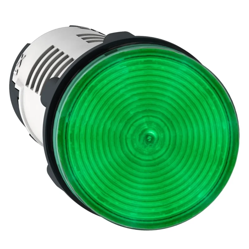 XB7EV03MP - Monolitická kontrolka, Harmony XB7, plastová, zelená, 22mm, s integrovanou LED, 230…240V AC