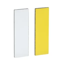 ZBY0102 - prázd. štítok 8 x 27 mm – pre drž.štítk. 30 x 40mm – biely + žltý – bez označ.