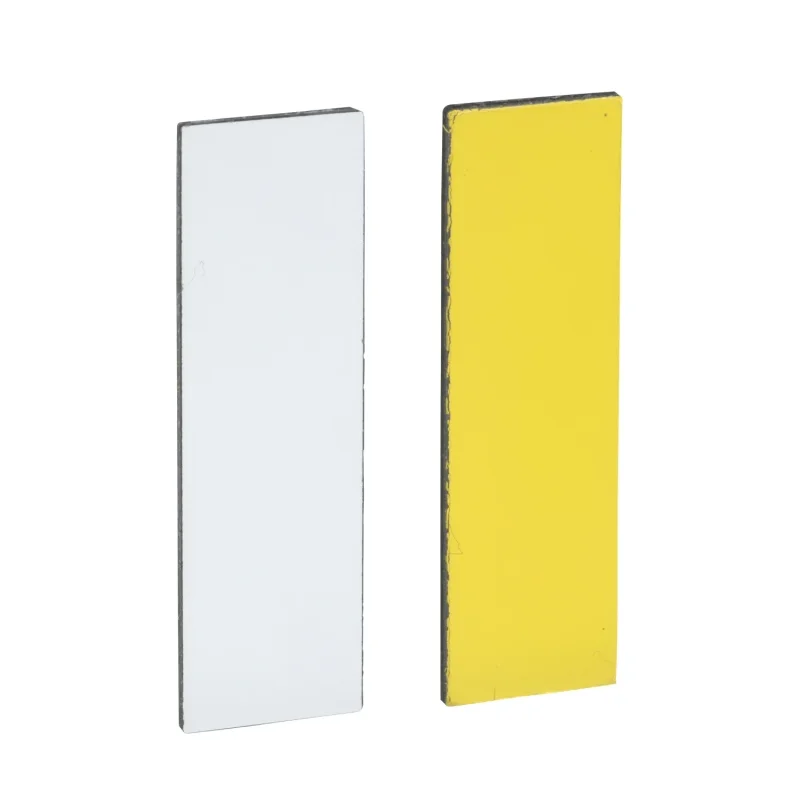 ZBY0102 - prázd. štítok 8 x 27 mm – pre drž.štítk. 30 x 40mm – biely + žltý – bez označ.
