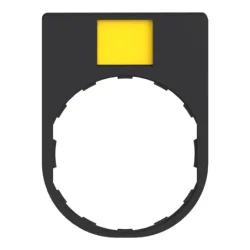 ZBY4101 - držiak štítk. 30 x 40 mm s priesvit. štítk. na vygravírovanie – pre jedn. Ø 22