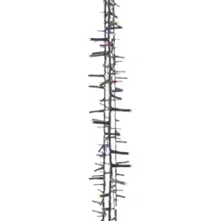 1534203800 - Vianočný LED reťaz – ježko, 8m, viacfarebný, časovač