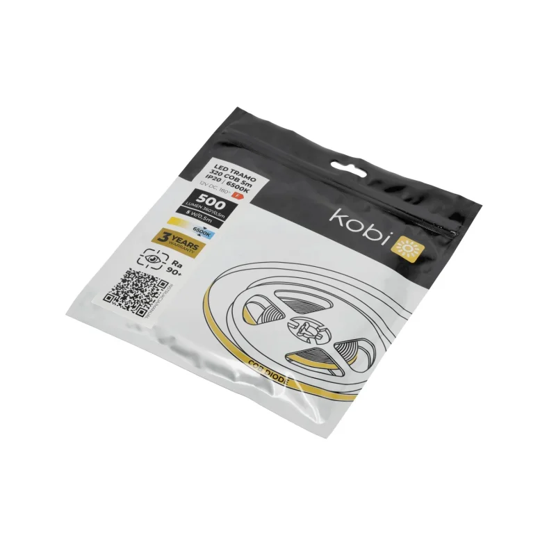 001425 - LED pásik TRAMO 320 COB 5m 6500K IP20 Kobi Premium