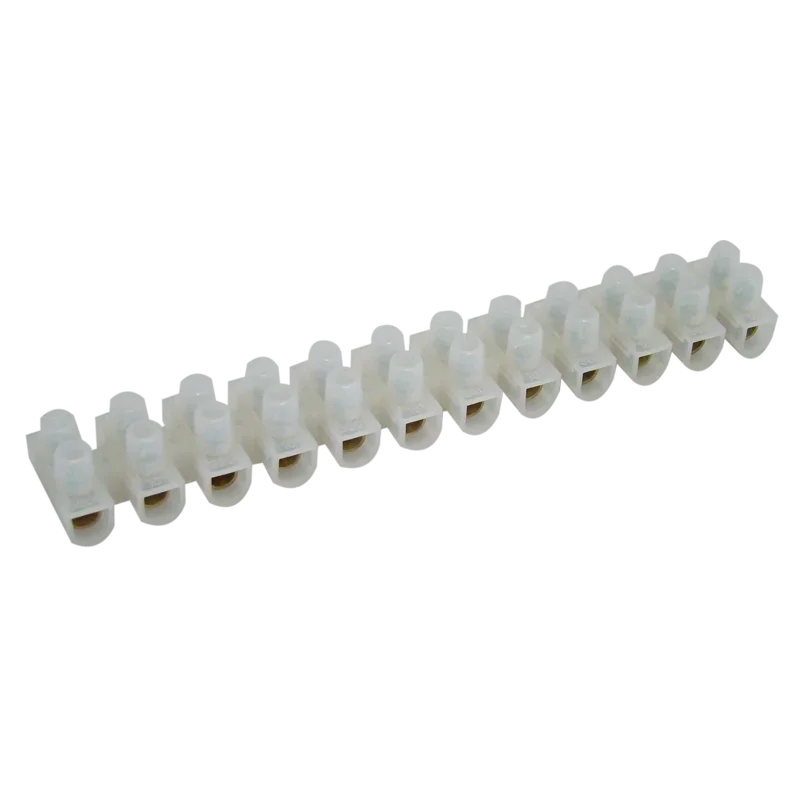 S5A-H-L - Svorkovnice 12 článk. s prítlač.lištou, profil H, prírodné 4mm2, 450VAC, 25A, PP