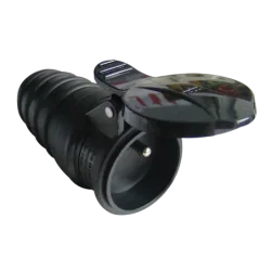 TICS-212GF - Spojovacia sieťová zásuvka, guma 16A, 250V, 2P+E, IP44 (FRENCH)