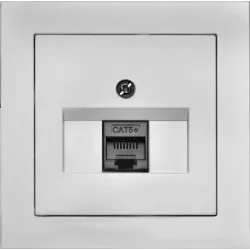 4FK 285 07.2112 - Dátová zásuvka 2x jednoduchá CUBUS 2x RJ45 Cat. 5e (neštítovaná) antracitová