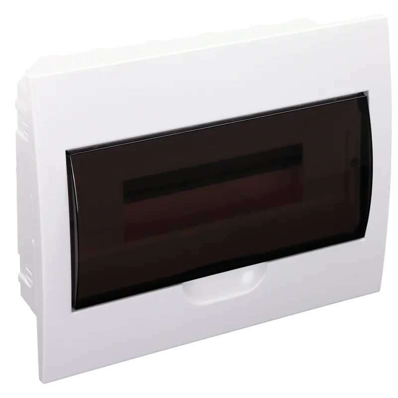EDS-12/1 - Rozvodná skriňa podomietková, s priehľadnými dvierkami 1×12 modul, IP40, (H×W×D: 200×256×66mm)