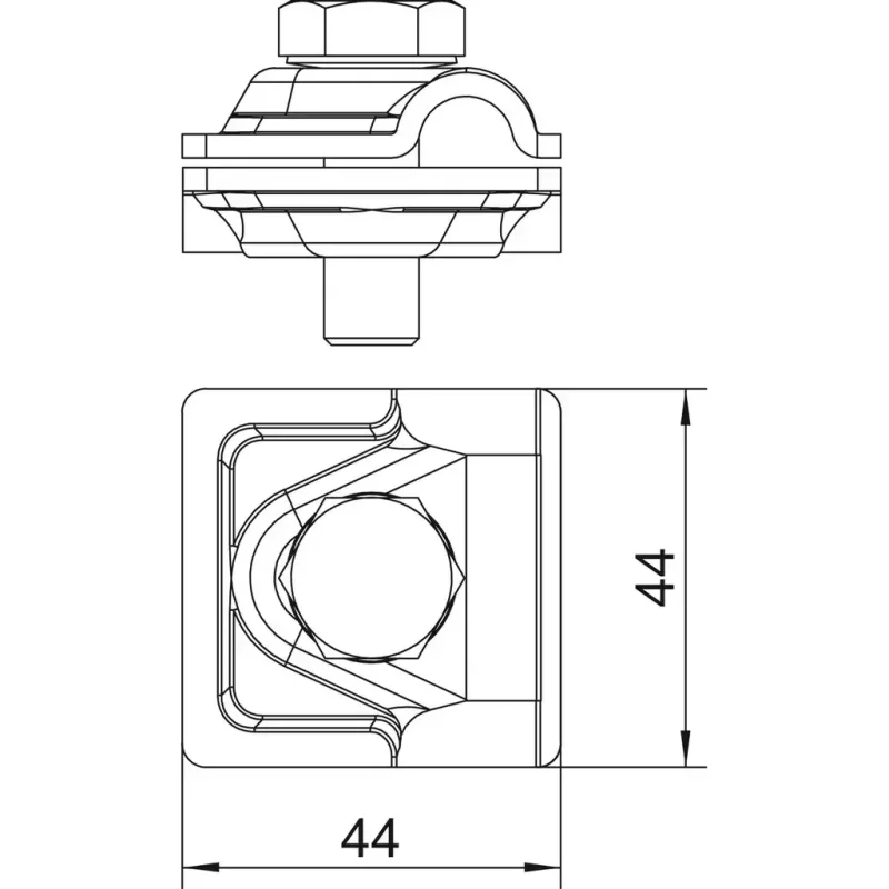 5311519 - Rýchlospojka Vario 44x44mm Hliník