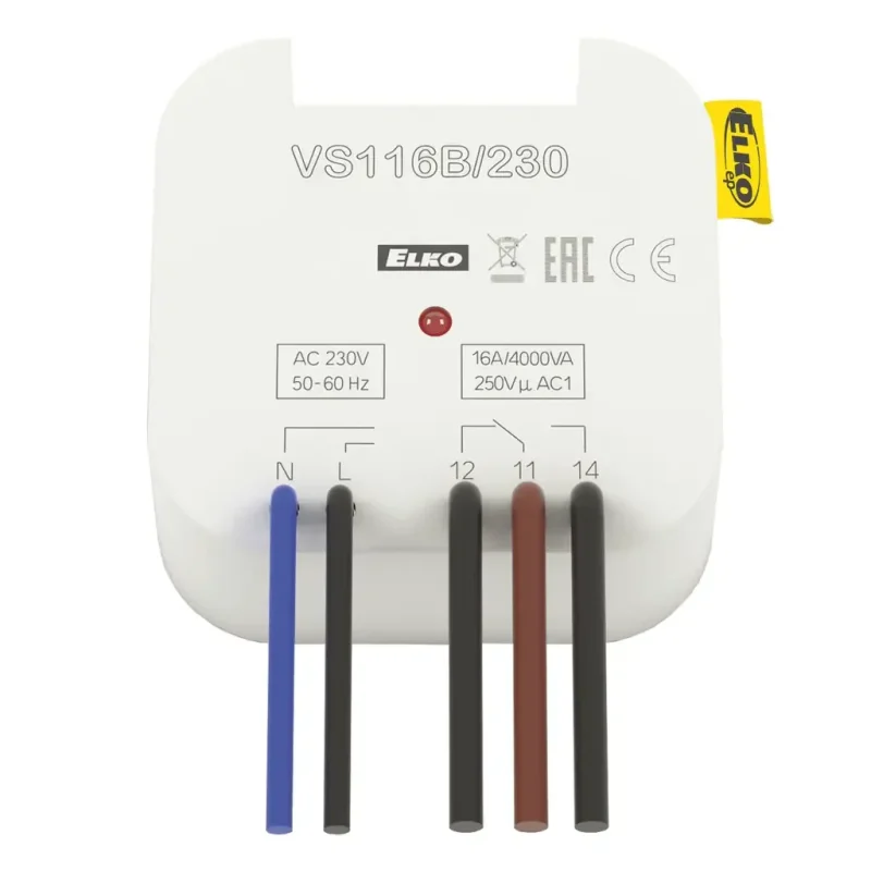 VS116B/230 - Pomocné relé řady VS, 1x16A přepínací, AC 230V