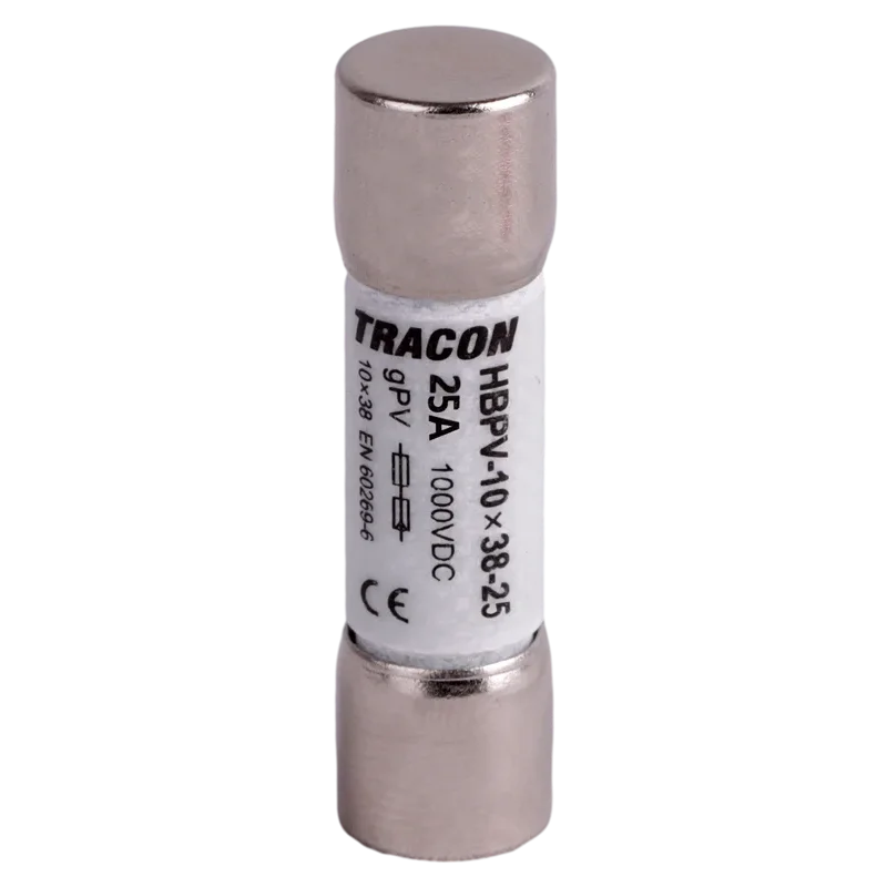 HBPV-10X38-25 - Valcová poistka PV gPV, 25A,1000VDC,5kA,10x38