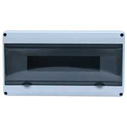 EDFKIP65U181 - Rozvodná skriňa nadomietková plastová, N/PE mostíkom 1×18 mod, V×Š×H:197.5×364×106mm, IP65, 1000 VAC, 1500 VDC