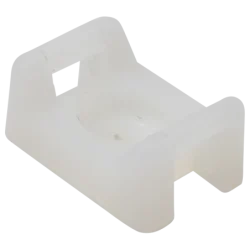 CSTALP-6 - Skrutkovacie pätky k sťahovacím páskam, prírodné 26×16mm, d: 5mm, PA6.6