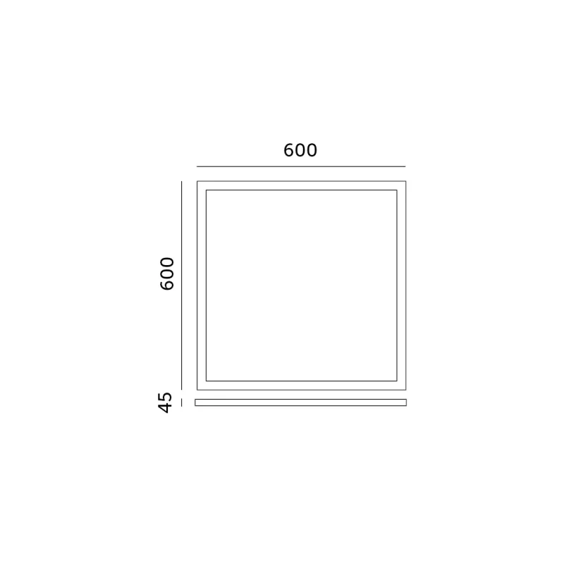001787 - Rám 45mm pre LED panel 60x60 kliknite na Kobi 001787 - Rám 45mm pre LED panel 60x60 kliknite na Kobi