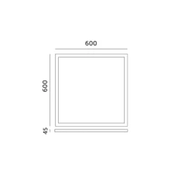 001787 - Rám 45mm pre LED panel 60x60 kliknite na Kobi 001787 - Rám 45mm pre LED panel 60x60 kliknite na Kobi