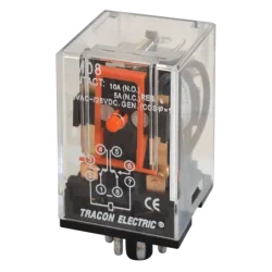 RM08-24DC - Priemyselné relé 24V DC / 2×CO, (3A, 230V AC / 28V DC)