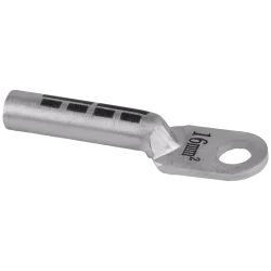AS25-8 - Neizolované Al lisovacie káblové oká 25mm2, M8, (d1: 7mm, d2: 8,4mm)