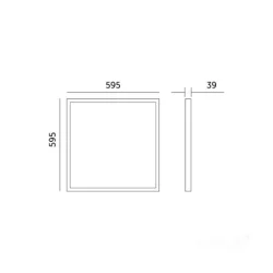 001559 LED panel BRISBANE 36W 60x60 4000K biely Kobi Premium
