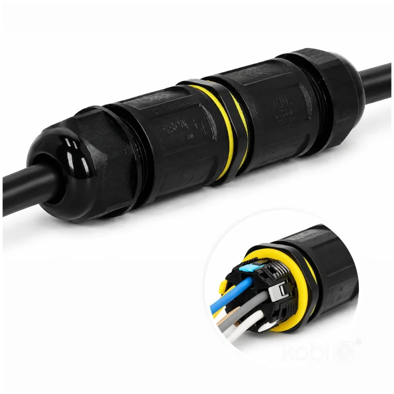 005000 Vodotesný konektor HERMELINK 5x0,5-2,5mm² 10-14mm IP68 Kobi