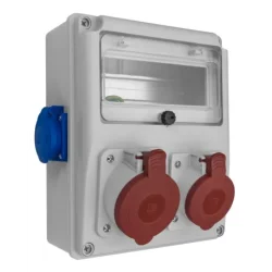 B.1810 - Rozvádzač R-BOX 240 8S: 1x32A/5P, 1x16A/5P, 2x250V, 400V, IP44