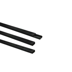 K.3215C - Káblový kanál pre elektroinštaláciu 32 × 15 mm, čierny, odolný voči UV žiareniu, 2 m