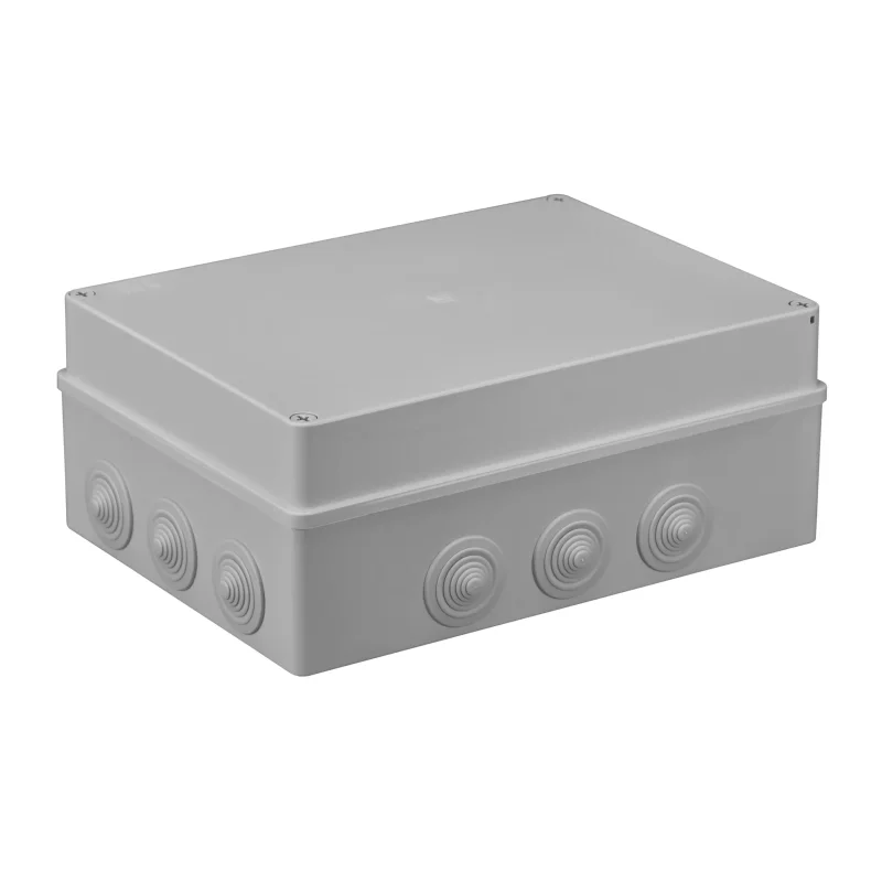 S-BOX 606 - Hermetická skrinka S-BOX 300x220x120, 12 s tesniacimi krúžkami, sivá, IP65